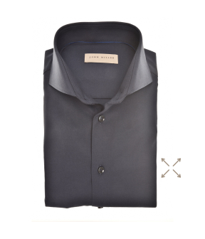 John Miller Overhemd Slim Fit  Donkerblauw 5346517