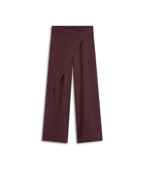 Summum Trousers Wrap Fluid Pantalons Bordeaux 4s2893-11851