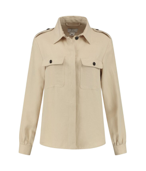 Woolrich Fluid Utility Overshirt  Beige Cfwwos0078frut3043 8925