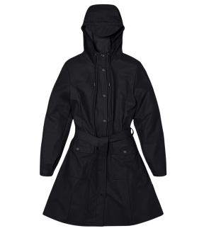 Rains Curve W Trenchcoats Zwart 18130 Curve W