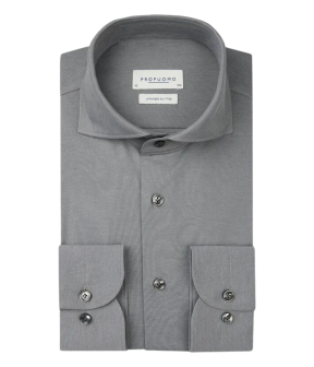 Profuomo  Lange Mouw Overhemden Grijs Ppvh30043