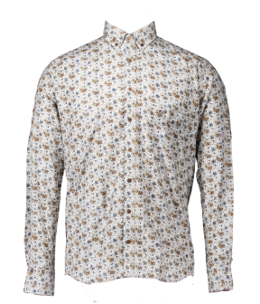 Giordano  Lange Mouw Overhemden Wit 427040