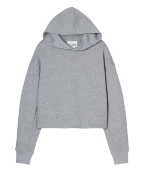 Closed Folded Hem Hoodie Hoodies Lichtgrijs C95350-47m-eb