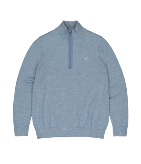 Butcher Of Blue Lt Clifden Half Zip Truien Blauw M2426030