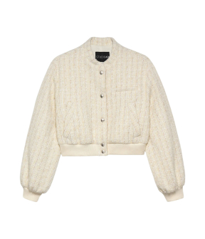 Studio Ar Zofya Tweed Jackets Ecru 18tl251041.01