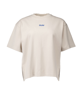ØlÅf Retro Logo Boxy Tee T-shirts Beige W200102