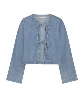 Nukus Bowy Blouse Blouses Blauw Nks02067