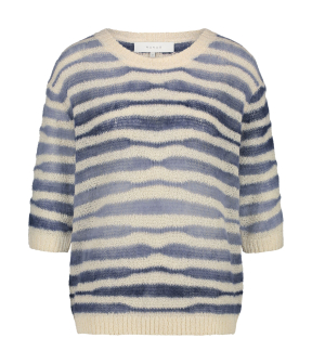 Nukus Vinni Pullover Stripe  Donkerblauw Nks03012