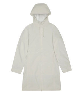 Rains Suva Hardshell Long W Jacket Regenjas Lichtgrijs 12440