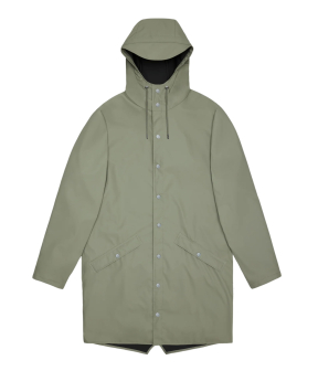 Rains Long Jacket W3 Regenjas Groen 12020 Long Jacket W3