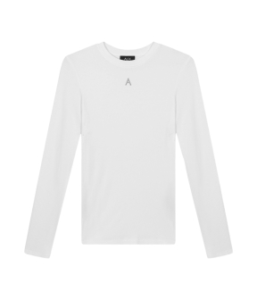 Alix The Label Modal Longsleeve Top Tops Wit 2502848071