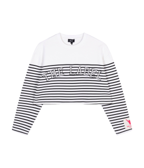 Alix The Label Stripe Sweater Sweaters Wit 2502837088