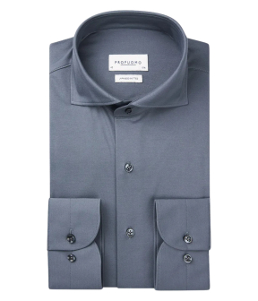 Profuomo  Lange Mouw Overhemden Blauw Ppwh10001