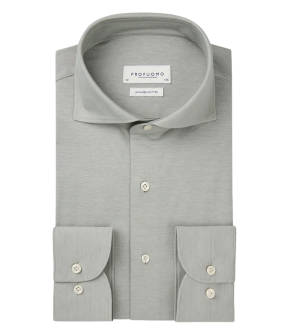 Profuomo  Lange Mouw Overhemden Groen Ppwh10002