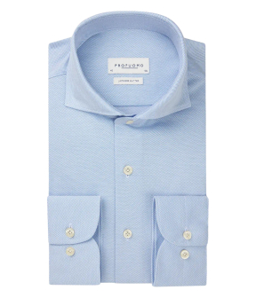 Profuomo  Lange Mouw Overhemden Blauw Ppwh10007