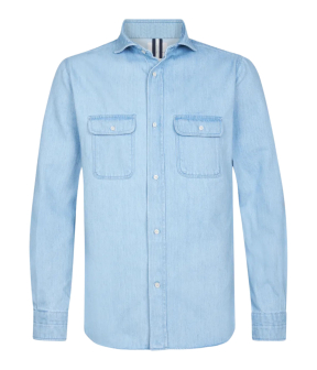 Profuomo  Overshirts Blauw Ppwf10007