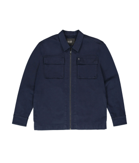 Butcher Of Blue Sonam Twill Overshirt Overshirts Donkerblauw M2424002