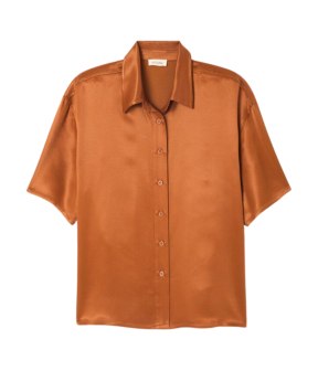 American Vintage Unyl Blouses Bruin Uny06be25