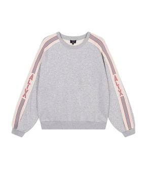 Alix The Label Stripe Tape Sweater Sweaters Grijs 2502837097