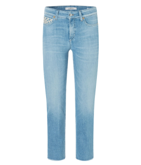 Cambio Piper Short Jeans Blauw 9182 0083 34