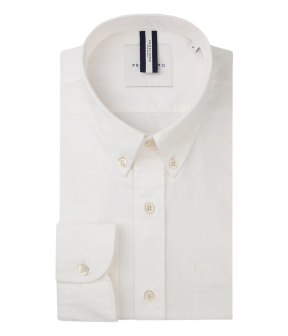 Profuomo  Lange Mouw Overhemden Off White Ppwh10044