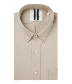 Profuomo  Lange Mouw Overhemden Beige Ppwh10044