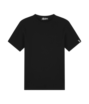 Malelions Signature Waffle T-shirt T-shirts Zwart Mm2-ss25-33