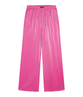 Alix The Label Shine Wide Leg Pants Pantalons Roze 2503139009