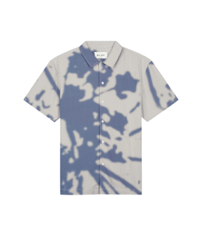 ØlÅf Abstract Dandelion Shirt Ss Korte Mouw Overhemden Beige M200308