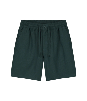 ØlÅf Linen Shorts Shorts Donkergroen M200411