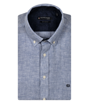 Giordano  Korte Mouw Overhemden Lichtblauw 516009