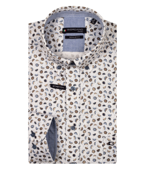 Giordano  Lange Mouw Overhemden Blauw 517042