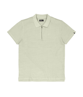 Butcher Of Blue Adrien Loose Zip Polo Polos Groen M2422004