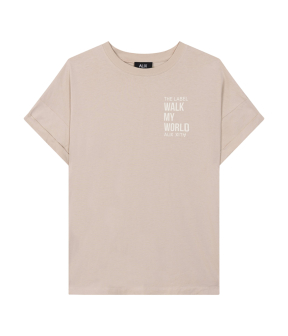 Alix The Label Walk My World T-shirt T-shirts Zand 2503819117