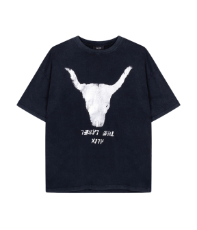 Alix The Label Silver Bull T-shirt T-shirts Zwart 2502892115