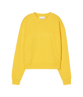Closed Logo Crewneck Sweaters Geel C95900-46y-am