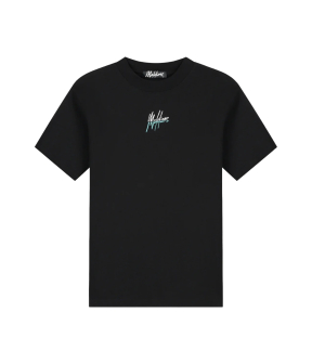 Malelions Split T-shirt T-shirts Zwart Mm3-ss25-09