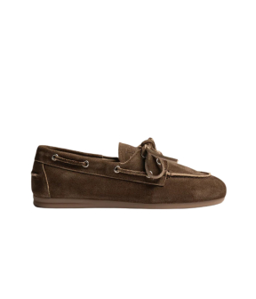 Posa  Loafers Donkerbruin Brushed Boat Loafer