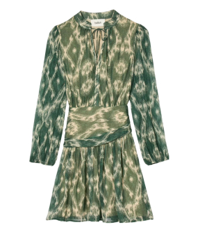 Ba&sh Minthe Jurken Khaki 1e25mint