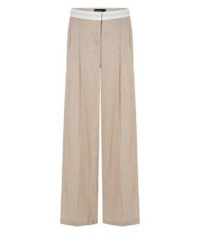 Cambio Anny Waistband Pantalons Beige 8715 0346 00