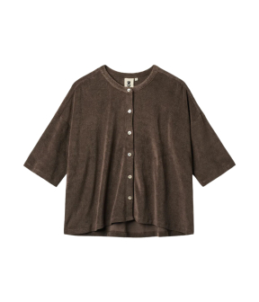 Bongusta Bon89 Tops Donkerbruin Naram Oversized Shirt