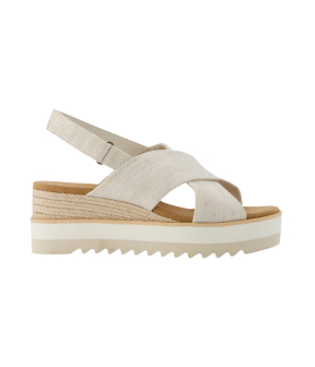 Toms  Sleehakken Creme Diana Crossover