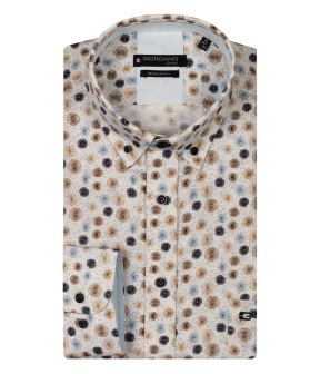 Giordano  Korte Mouw Overhemden Donkerblauw 516015