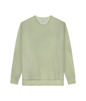 ØlÅf Pigment Spray Crewneck Sweaters Lichtgroen M210203