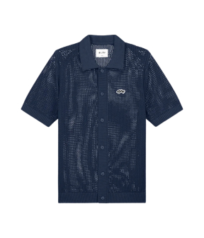 ØlÅf Knit Polo Polos Donkerblauw M210701