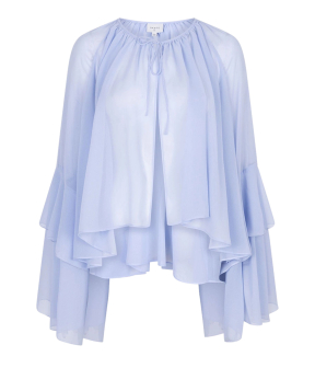 Dante 6 Baltimore Volant Romantic Blouse Blouses Lichtblauw 252121