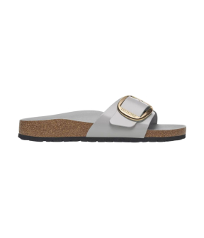 Birkenstock Madrid Big Buckle Slippers Lichtgrijs 1029534