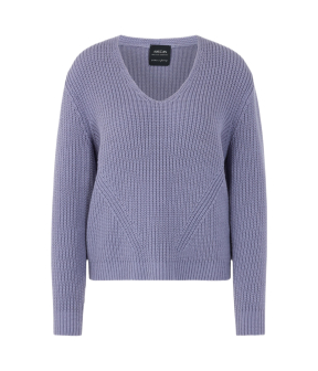 Marccain V-neck-pullover Knitted In Germany Truien Paars Za 41.02 M04