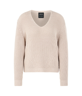 Marccain V-neck-pullover Knitted In Germany Truien Taupe Za 41.02 M04