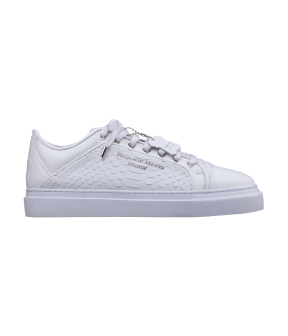 Benjamin Berner Python Cut Sneakers Wit Bnj22010444